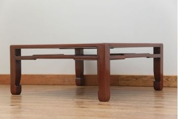 アンティーク家具　古民具・骨董 古い唐木のシックな座卓(テーブル)