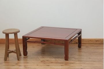 アンティーク家具　古民具・骨董 古い唐木のシックな座卓(テーブル)