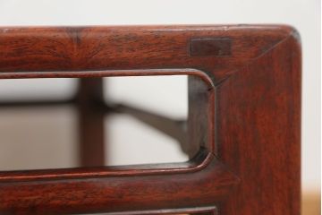 アンティーク家具　古民具・骨董 古い唐木のシックな座卓(テーブル)