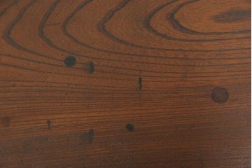 アンティーク家具　大正ロマン 三方欅材　前面玉杢材　象嵌入りアンティークローチェスト(引き出し、ローボード)