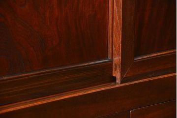 アンティーク家具　六尺　古民具・骨董 特別注文造り　前面欅材!三分割収納箪笥(水屋箪笥、帳場箪笥)