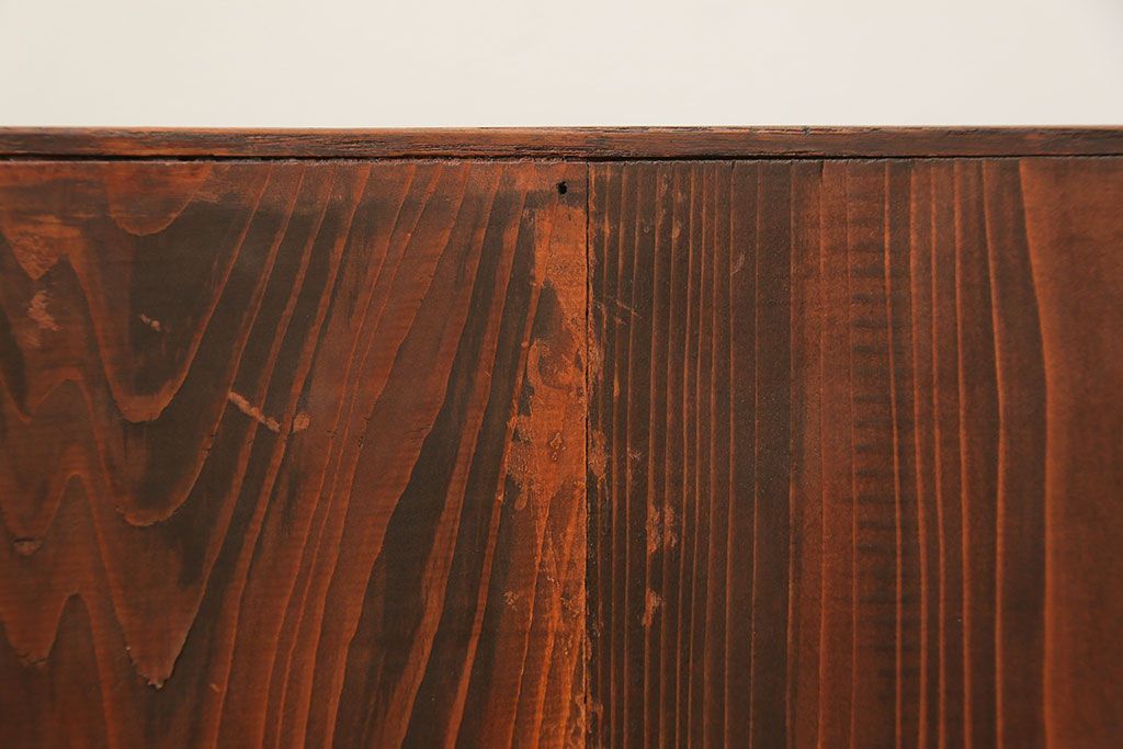 アンティーク家具　アンティーク 古い栓材の10段小引き出し(ドロワー)