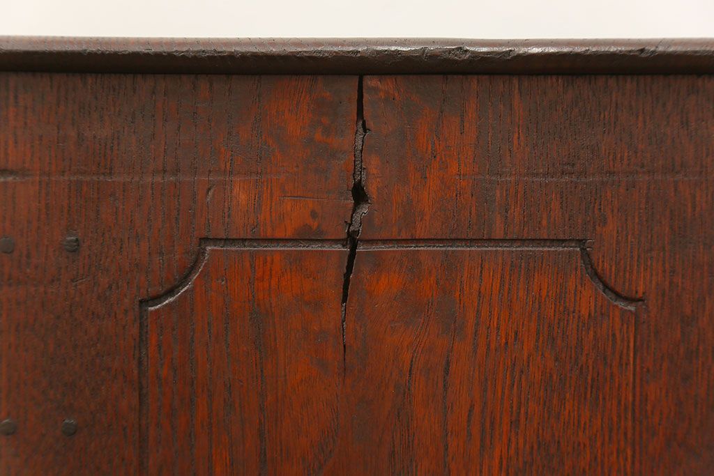 アンティーク家具　アンティーク 古い栓材の10段小引き出し(ドロワー)