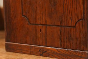 アンティーク家具　アンティーク 古い栓材の10段小引き出し(ドロワー)