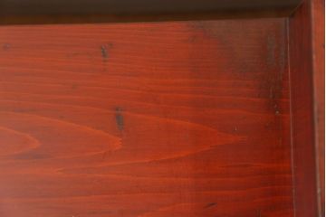 アンティーク家具　古民具・骨董 古い木の収納棚付き小引き出し