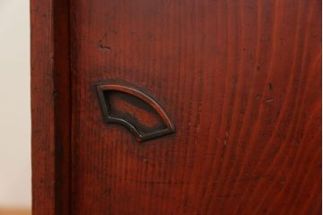 アンティーク家具　古民具・骨董 古い木の収納棚付き小引き出し