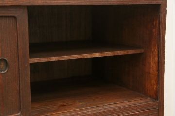 レトロ家具　アンティーク 古い桐材のレトロな小箪笥　(チェスト、桐箪笥、桐たんす)