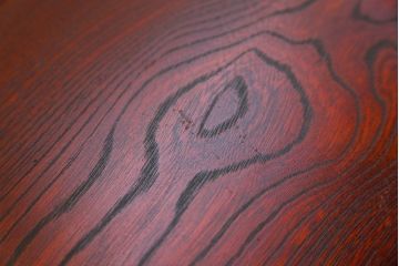 アンティーク家具　アンティーク 古い栓材の杢目の素晴らしいセンターテーブル(1)　(座卓、机)