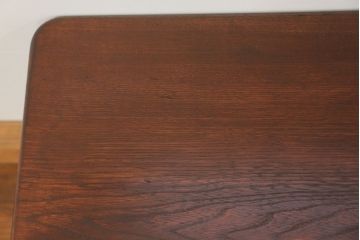 アンティーク家具　アンティーク 古い栓材の杢目の素晴らしいセンターテーブル(2)　(座卓、机)