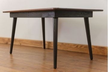 アンティーク家具　アンティーク 古い栓材の杢目の素晴らしいセンターテーブル(2)　(座卓、机)