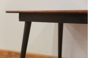 アンティーク家具　アンティーク 古い栓材の杢目の素晴らしいセンターテーブル(2)　(座卓、机)