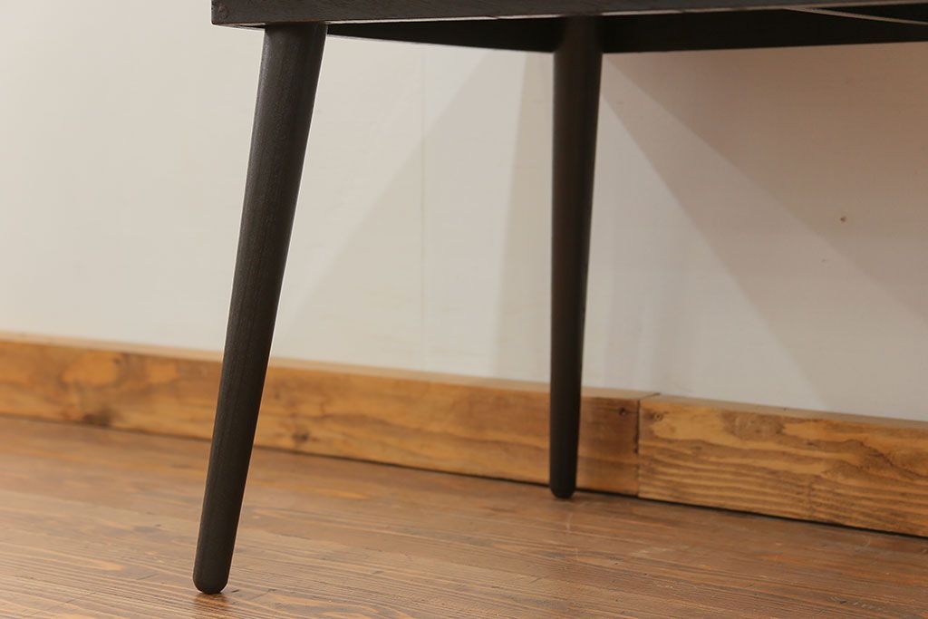 アンティーク家具　アンティーク 古い栓材の杢目の素晴らしいセンターテーブル(2)　(座卓、机)