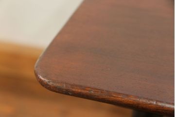 アンティーク家具　アンティーク 古い栓材の杢目の素晴らしいセンターテーブル(2)　(座卓、机)