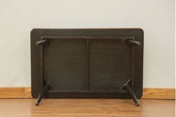 アンティーク家具　アンティーク 古い栓材の杢目の素晴らしいセンターテーブル(2)　(座卓、机)