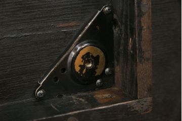 アンティーク家具　アンティーク 古い栓材の杢目の素晴らしいセンターテーブル(2)　(座卓、机)