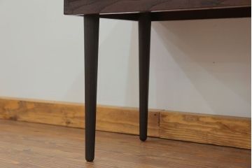 アンティーク家具　アンティーク 古い欅材　天板一枚板　杢目の素晴らしいセンターテーブル　(机、サイドテーブル)