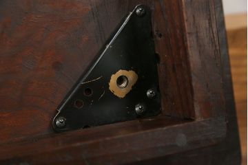 アンティーク家具　アンティーク 古い欅材　天板一枚板　杢目の素晴らしいセンターテーブル　(机、サイドテーブル)