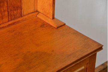 アンティーク家具　イギリスアンティーク　オーク材の大きな食器棚(カップボード)