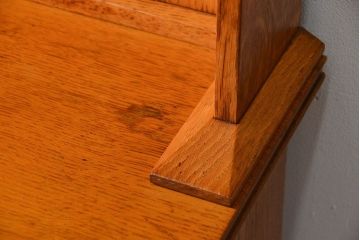 アンティーク家具　イギリスアンティーク　オーク材の大きな食器棚(カップボード)