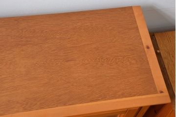 中古　シャルドネ(CHARDONNAY)ブルーム　パイン材カップボード(食器棚、キャビネット)