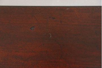 レトロ家具　昭和レトロ 古い栓材の一枚板　角型ちゃぶ台　(テーブル)