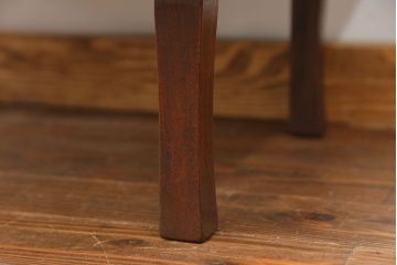 レトロ家具　昭和レトロ 古い栓材の一枚板　角型ちゃぶ台　(テーブル)