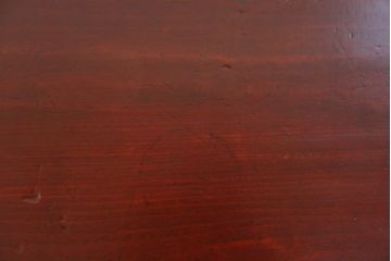 レトロ家具　昭和レトロ 漆塗りの小振りな丸型ちゃぶ台　(座卓、テーブル)