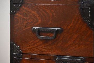 アンティーク家具　古民具・骨董 特別注文造り　総欅!酒田(庄内)衣装箪笥(時代箪笥、帳場箪笥)