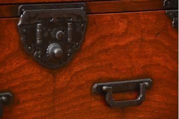 アンティーク家具　古民具・骨董 特別注文造り　総欅!酒田(庄内)衣装箪笥(時代箪笥、帳場箪笥)