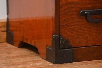 アンティーク家具　古民具・骨董 特別注文造り　総欅!酒田(庄内)衣装箪笥(時代箪笥、帳場箪笥)