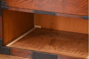 アンティーク家具　古民具・骨董 特別注文造り　総欅!酒田(庄内)衣装箪笥(時代箪笥、帳場箪笥)