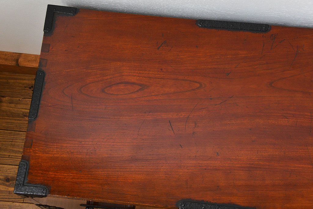 アンティーク家具　古民具・骨董 特別注文造り　総欅!酒田(庄内)衣装箪笥(時代箪笥、帳場箪笥)