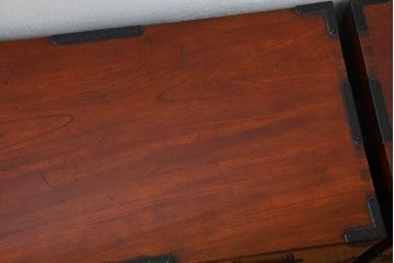 アンティーク家具　古民具・骨董 特別注文造り　総欅!酒田(庄内)衣装箪笥(時代箪笥、帳場箪笥)