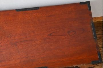 アンティーク家具　古民具・骨董 特別注文造り　総欅!酒田(庄内)衣装箪笥(時代箪笥、帳場箪笥)