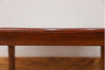 アンティーク家具　アンティーク キレイな杢目の小振りな丸型ちゃぶ台(テーブル)　