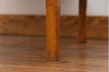 アンティーク家具　アンティーク キレイな杢目の小振りな丸型ちゃぶ台(テーブル)　