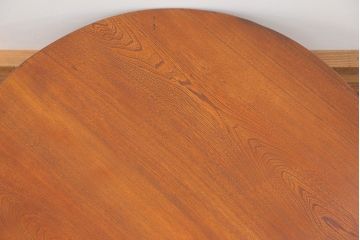 レトロ家具　昭和レトロ 大振りな丸型ちゃぶ台(テーブル、座卓)
