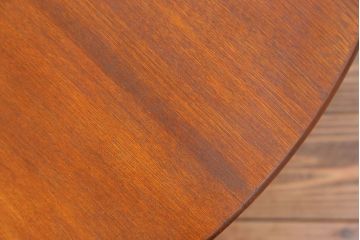 レトロ家具　昭和レトロ 大振りな丸型ちゃぶ台(テーブル、座卓)