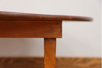 レトロ家具　昭和レトロ 大振りな丸型ちゃぶ台(テーブル、座卓)