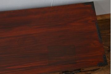 古民具・骨董 極上美品　蝶覆輪金具　前面栗材　米沢箪笥(時代箪笥)　