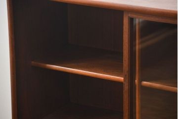 アンティーク家具　アンティーク 三方欅材!上質な二段重ね引き出し収納棚(戸棚、茶箪笥)