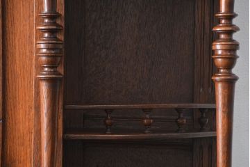 アンティーク家具　イギリスアンティーク 大きなオーク材ヴィクトリアンキャビネット(ビクトリアンキャビネット、バーカウンター)