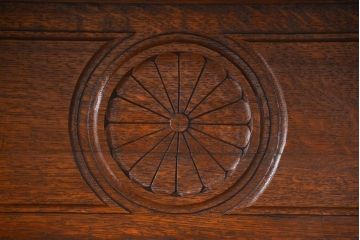 アンティーク家具　イギリスアンティーク 大きなオーク材ヴィクトリアンキャビネット(ビクトリアンキャビネット、バーカウンター)