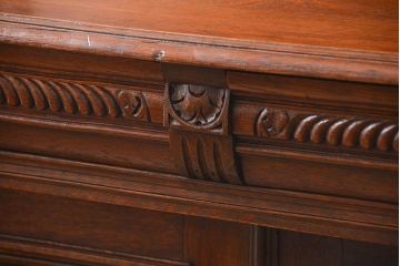 アンティーク家具　イギリスアンティーク 大きなオーク材ヴィクトリアンキャビネット(ビクトリアンキャビネット、バーカウンター)