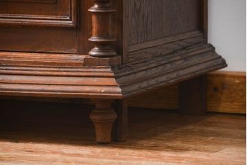 アンティーク家具　イギリスアンティーク 大きなオーク材ヴィクトリアンキャビネット(ビクトリアンキャビネット、バーカウンター)