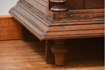 アンティーク家具　イギリスアンティーク 大きなオーク材ヴィクトリアンキャビネット(ビクトリアンキャビネット、バーカウンター)