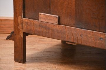 アンティーク家具　イギリスアンティーク 大きなオーク材ヴィクトリアンキャビネット(ビクトリアンキャビネット、バーカウンター)