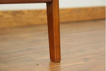 レトロ家具　昭和レトロ グリーン座面のアームチェア(1)(椅子、1人掛けソファ、イス)