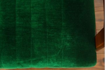 レトロ家具　昭和レトロ グリーン座面のアームチェア(2)(椅子、1人掛けソファ、イス)　