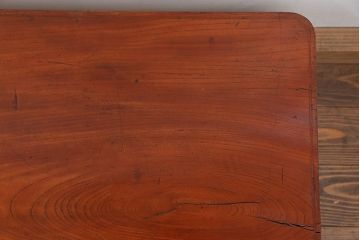 アンティーク家具　古民具・骨董 天板欅材一枚板!シンプルな座卓(テーブル)